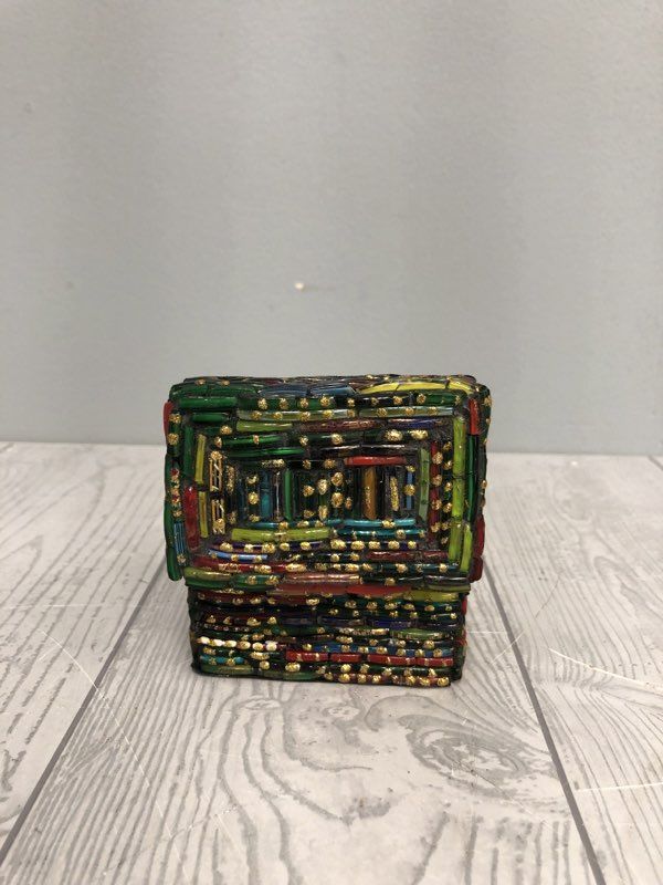 Unbranded Colorful Multicolored Resin/Plastic Jewelry/Trinket Box