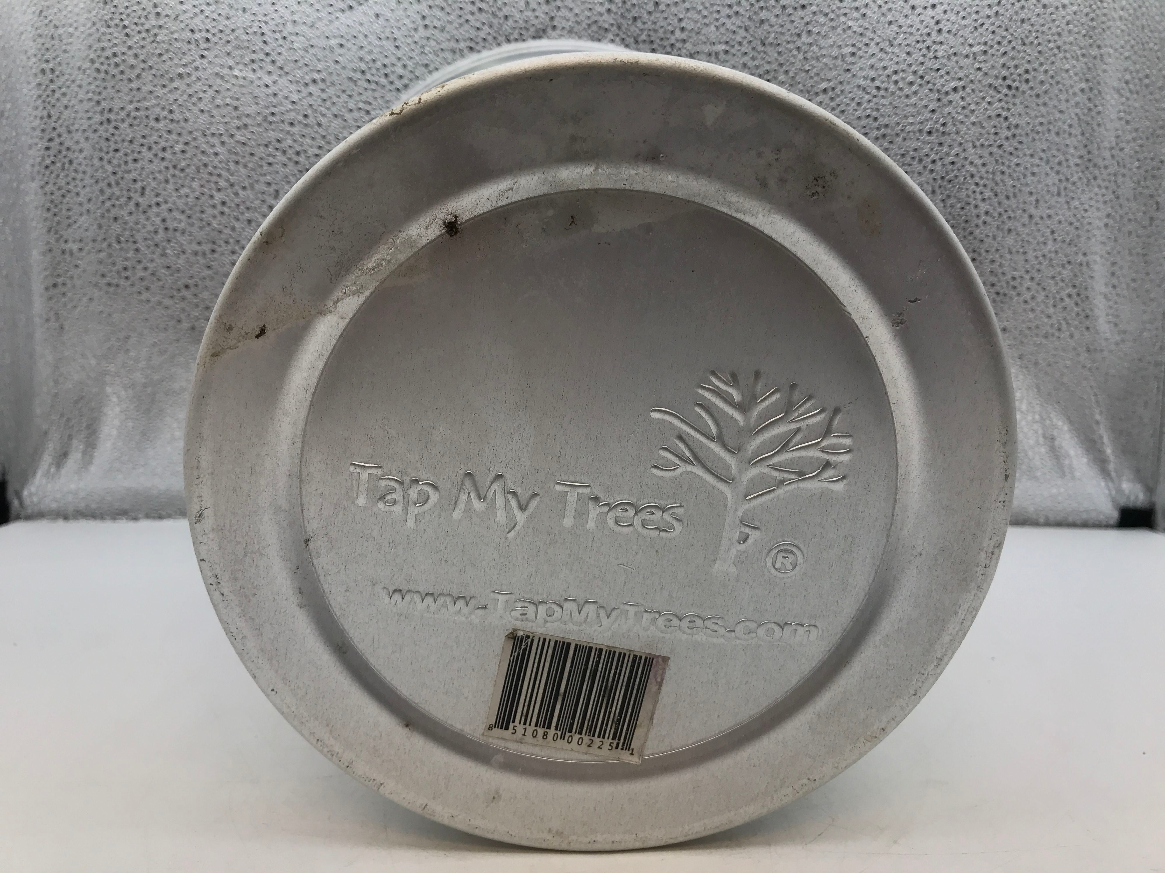 Contemporary Silver Tap My Trees Aluminum Planter 9.75"x9.75"x12.5"