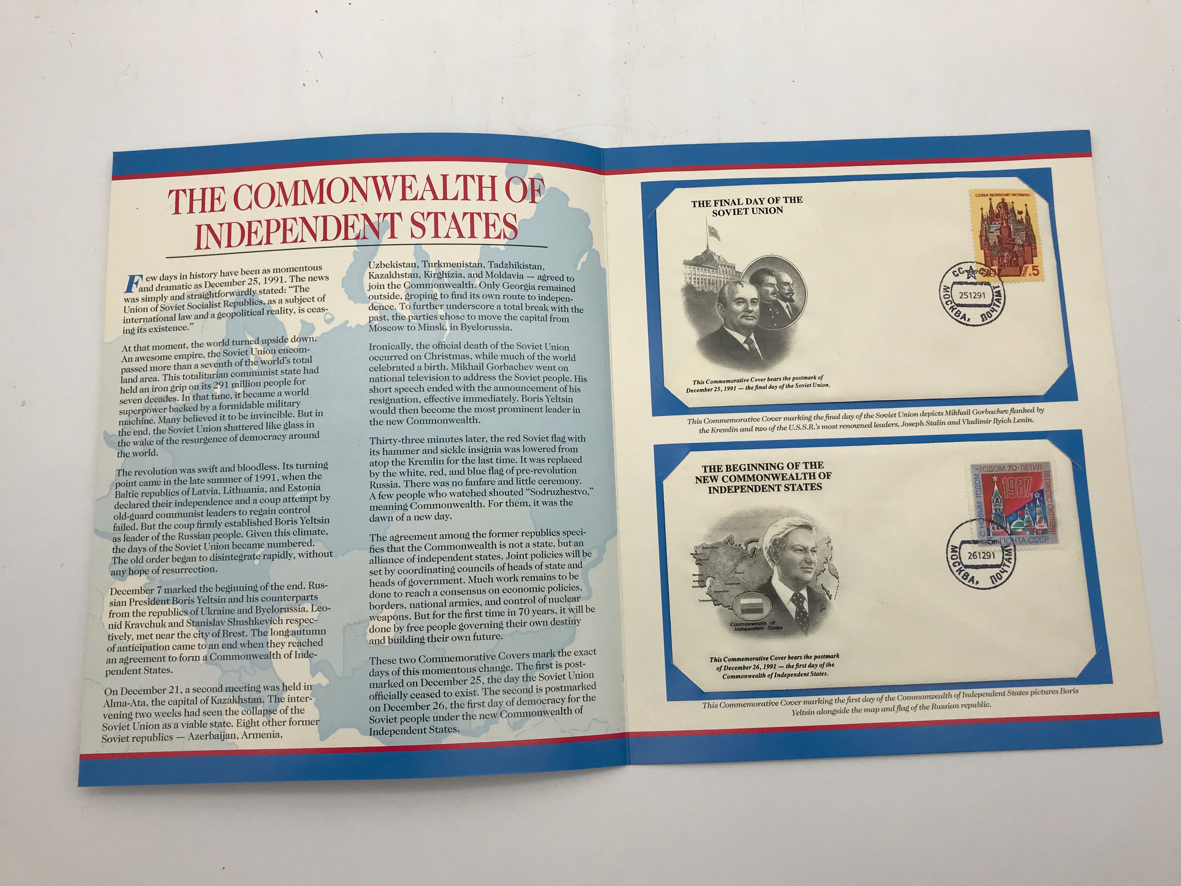 The Commonwealth Of The Independent States Commemorative Covers Set Stamps