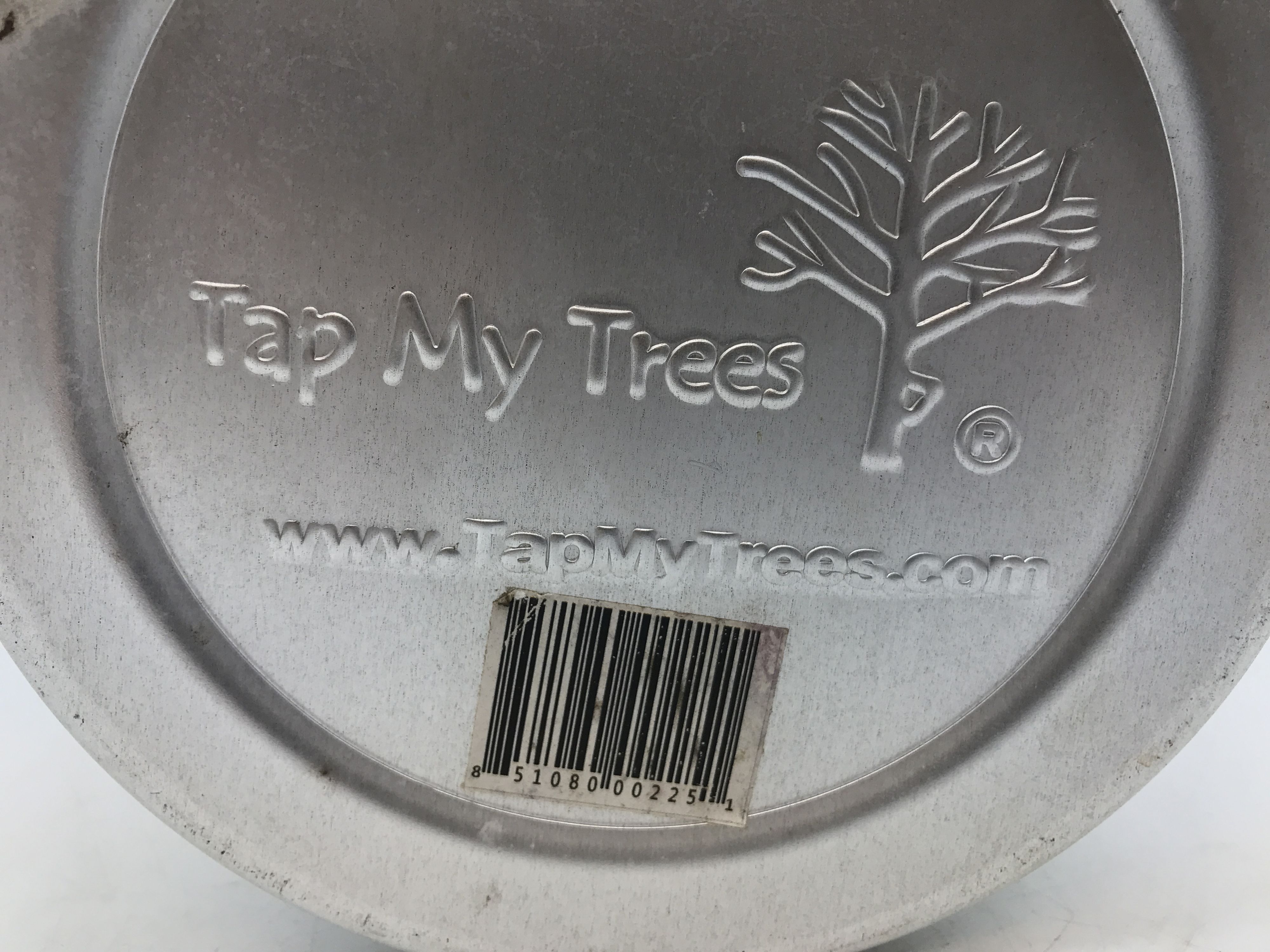 Contemporary Silver Tap My Trees Aluminum Planter 9.75"x9.75"x12.5"