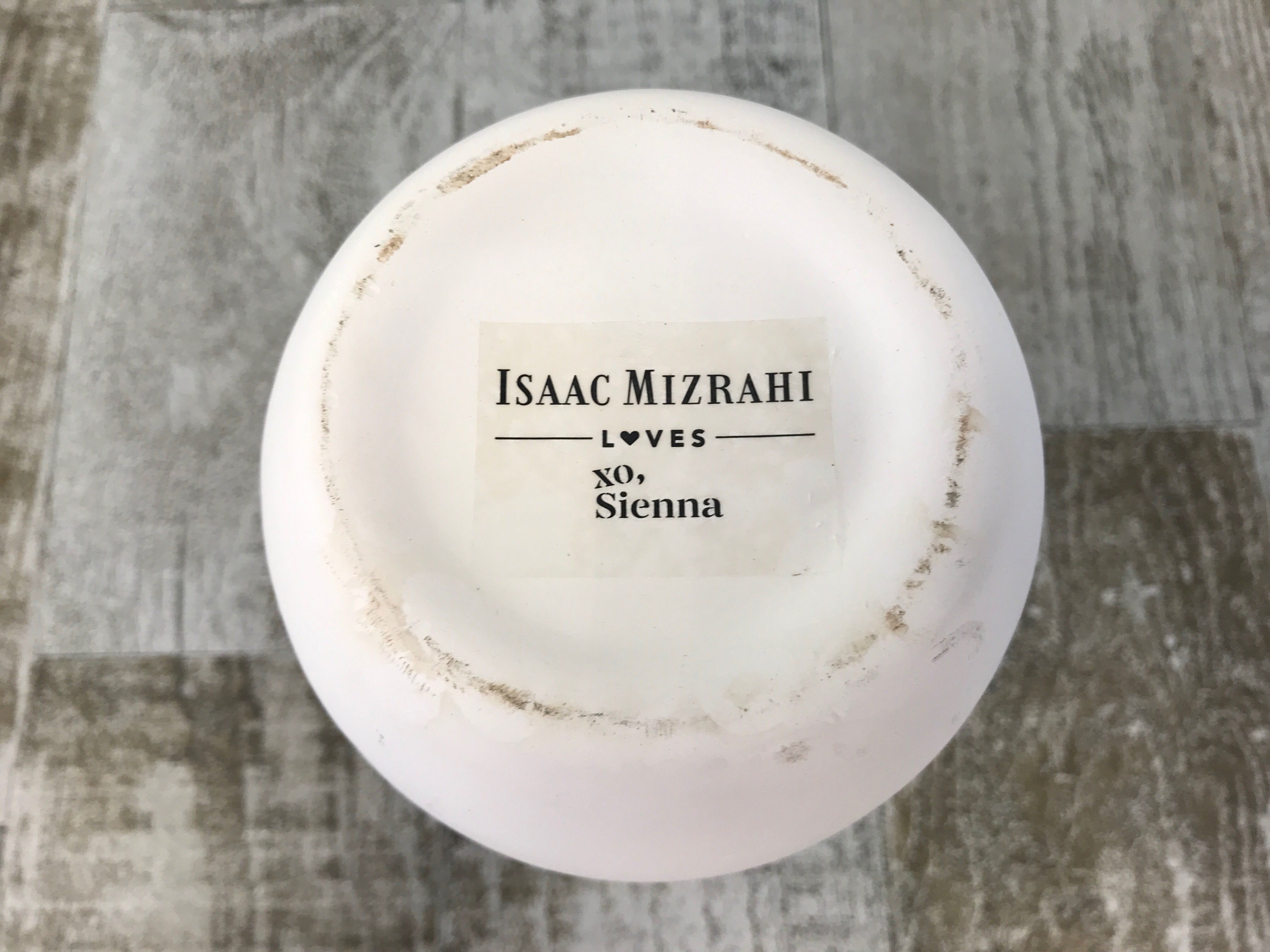 Isaac Mizrahi Xo Sienna Ceramic Accent Vase Pink Drip And White Matte 6.5"
