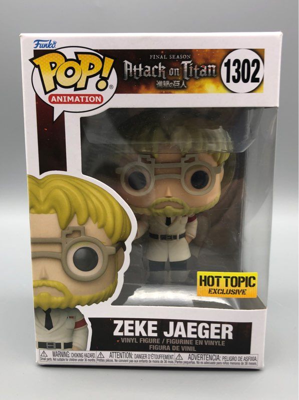 Zeke Jaeger #1302 Hot Topic Exclusive Funko POP! Attack On Titan